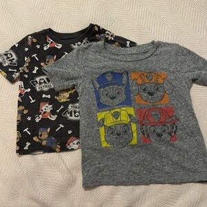Two Paw Patrol T-Shirts